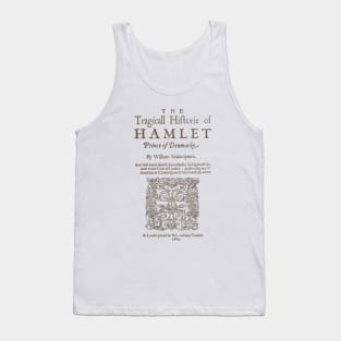 Shakespeare, Hamlet 1603 Tank Top